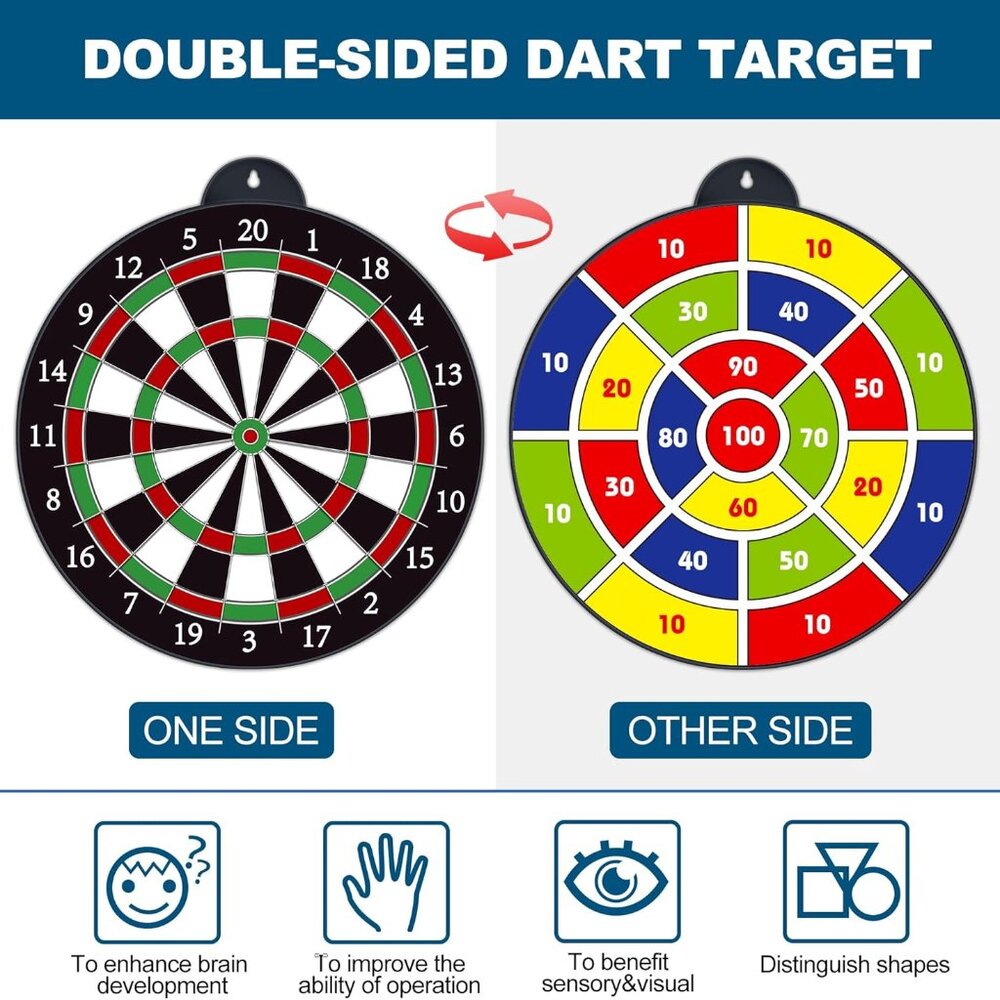 Magnetic Dart Board 12pcs Magnetic Darts Excellent Indoor Game and Party Games